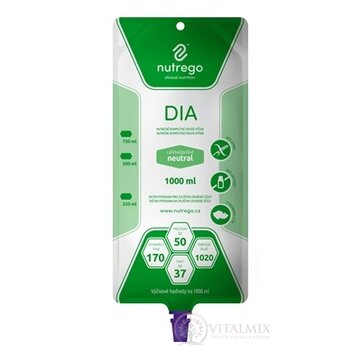 Nutrego DIA s príchuťou neutral tekutá výživa 6x1000 ml obrázok