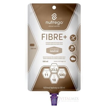 Nutrego FIBRE+ s príchuťou neutral tekutá výživa, sondová 12x500 ml obrázok