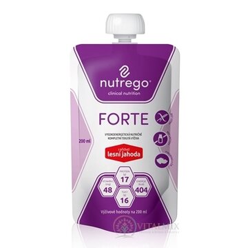 Nutrego FORTE s príchuťou lesná jahoda 1x200 ml obrázok