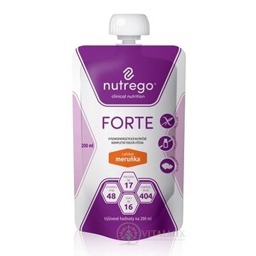 Nutrego FORTE s príchuťou marhuľa 1x200 ml obrázok
