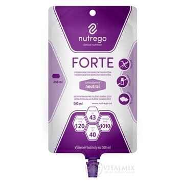 Nutrego FORTE s príchuťou neutral tekutá výživa, sondová 12x500 ml obrázok