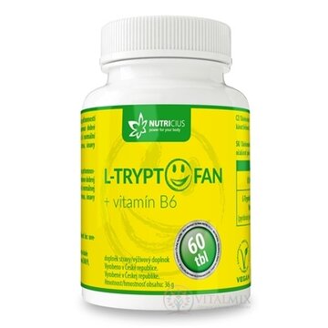 NUTRICIUS L-TRYPTOFAN + vitamín B6 tbl 1x60 ks obrázok