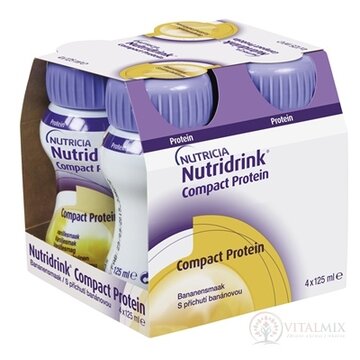 Nutridrink Compact Protein s banánovou príchuťou 4x125 ml (500 ml) obrázok