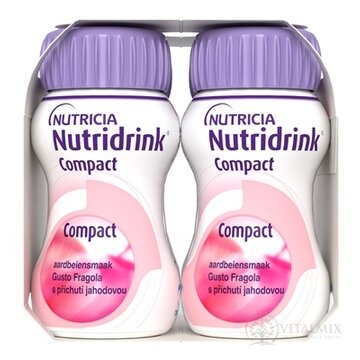 Nutridrink Compact s jahodovou príchuťou (inov.2025) 4x125 ml (500 ml) obrázok