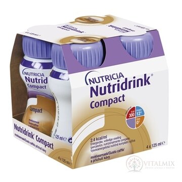 NUTRIDRINK COMPACT s kávovou príchuťou 4x125 ml (500 ml) obrázok