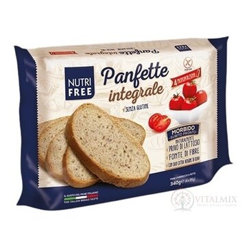NutriFree Panfette integrale chlieb celozrnný, bezgluténový, krájaný (4 porcie) 1x340 g obrázok