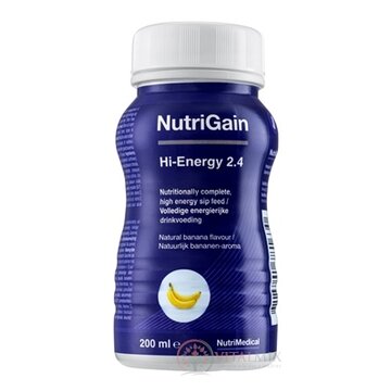 NutriGain Hi-Energy 2.4 (ActaGain 2.4 COMPLETE) banánová príchuť 24x200 ml obrázok