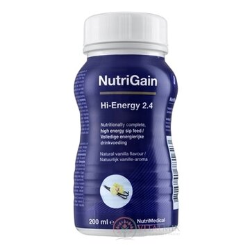 NutriGain Hi-Energy 2.4 (ActaGain 2.4 COMPLETE) vanilková príchuť 24x200 ml obrázok