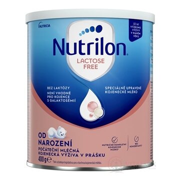 Nutrilon LACTOSE FREE mliečna výživa v prášku (od narodenia) (inov.2019) 1x400 g obrázok
