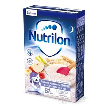 Nutrilon obilno-mliečna kaša krupicová s ovocím GOOD NIGHT, bez palmového oleja (od ukonč. 6. mesiaca) (inov.2021) 1x225 g obrázok