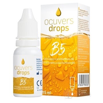 Ocuvers drops B5 očné kvapky s provitamínom B5, 1x15 ml obrázok