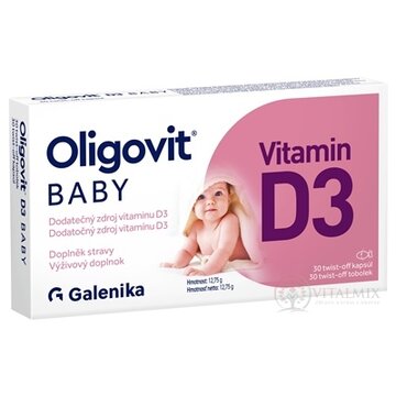 Oligovit BABY Vitamin D3 kapsuly twist-off 1x30 ks obrázok