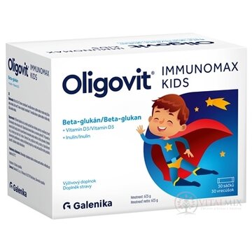 Oligovit IMMUNOMAX KIDS Beta-glukán prášok vo vreckách 1x30 ks obrázok