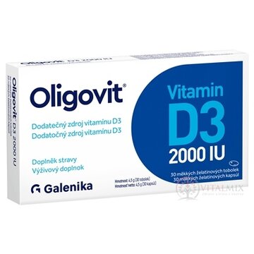 Oligovit Vitamín D3 2000 IU cps 1x30 ks obrázok