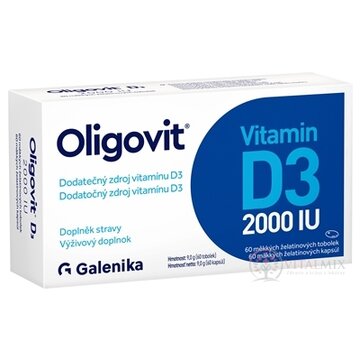 Oligovit Vitamín D3 2000 IU cps 1x60 ks obrázok