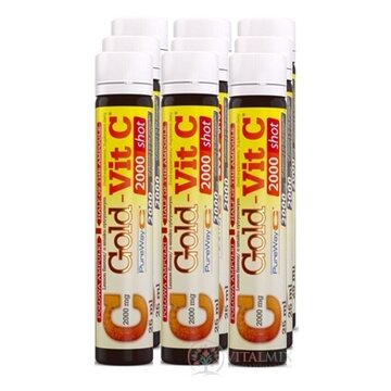 Olimp Labs GOLD-VIT C 2000 shot ampulky, príchuť citrón 9x25 ml (225 ml) obrázok