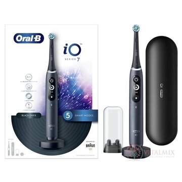 Oral-B iO SERIES 7 BLACK elektrická zubná kefka + držiak + puzdro, 1x1 set obrázok