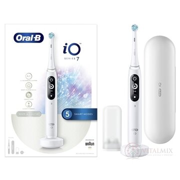 Oral-B iO SERIES 7 WHITE elektrická zubná kefka + držiak + puzdro, 1x1 set obrázok