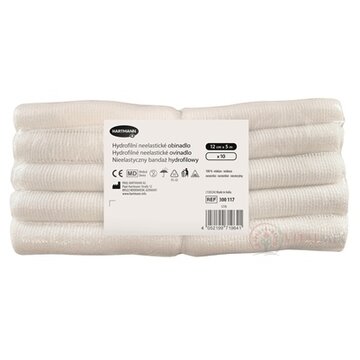 Ovínadlo hydrofilné neelastické pletené, nesterilné (12 cm x 5 m) 1x10 ks obrázok