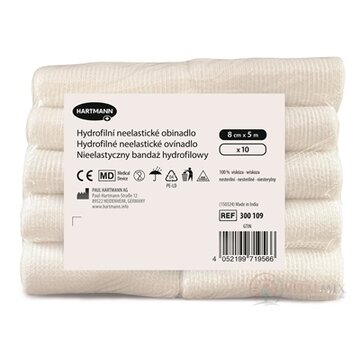 Ovínadlo hydrofilné neelastické pletené, nesterilné (8 cm x 5 m) 1x10 ks obrázok