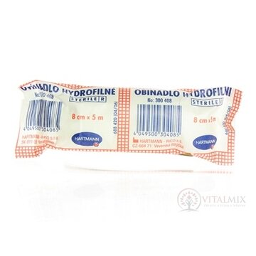 OVÍNADLO HYDROFILNÉ pletené, sterilné (8cm x 5m) 1x10 ks obrázok