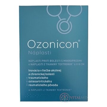Ozonicon náplasti proti bolesti s mikroprúdmi (6x8 cm) 1x4 ks obrázok
