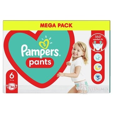 PAMPERS Active PANTS BOX 6 (MEGA PACK) plienkové nohavičky (15+ kg) 1x84 ks obrázok