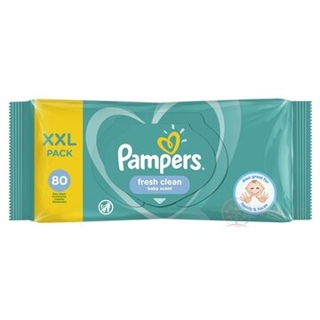 PAMPERS Baby Wipes Fresh Clean vlhčené obrúsky XXL pack 1x80 ks obrázok
