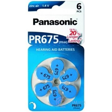Panasonic PR675 batérie (PR44) do načúvacích prístrojov 1x6 ks obrázok