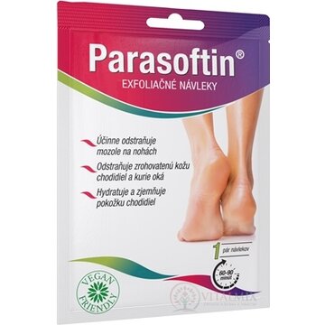 PARASOFTIN Exfoliačné NÁVLEKY vegan friendly (inov. 2023) 1x1 pár obrázok