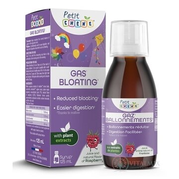 Petit CHENE GAS BLOATING detský sirup, s malinovou arómou 1x125 ml obrázok