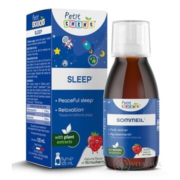 Petit CHENE SLEEP detský sirup, s jahodou arómou 1x125 ml obrázok
