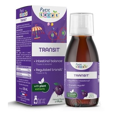 Petit CHENE TRANSIT detský sirup, so slivkovou arómou 1x125 ml obrázok