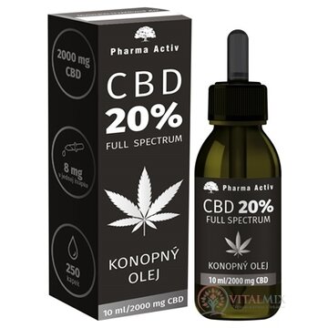 Pharma Activ CBD 20% Full Spectrum KONOPNÝ OLEJ 1x10 ml obrázok
