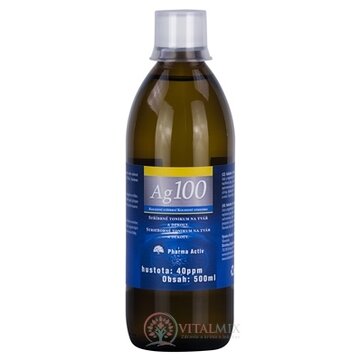 Pharma Activ Koloidné striebro Ag100 hustota 40ppm, 1x500 ml obrázok