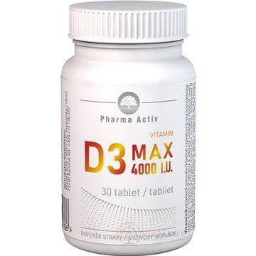 Pharma Activ Vitamin D3 MAX 4000 I.U. tbl 1x30 ks obrázok