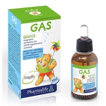 Pharmalife GAS DROPS (GOCCE) kvapky pre dojčatá a deti 1x30 ml obrázok