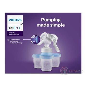 Philips AVENT ODSÁVAČKA MLIEKA manuálna + VIA (SCF430/13) s VIA systémom 1x1 set obrázok