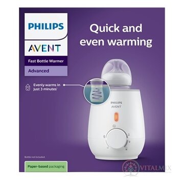 Philips AVENT OHRIEVAČ FLIAŠ A STRAVY Advanced (SCF355/09) rýchly, neobsahuje detskú fľašu 1x1 ks obrázok