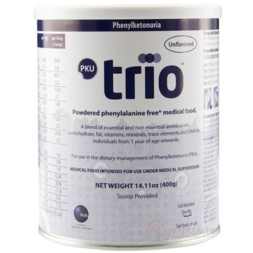 PKU Trio plv (fenylketonúria) 1x400 g obrázok
