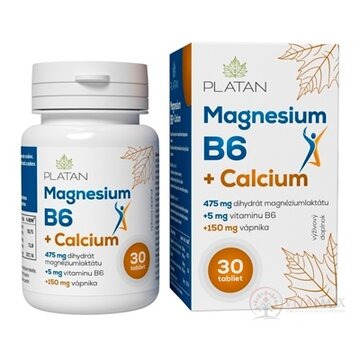 PLATAN Magnézium B6 + Calcium tbl 1x90 ks obrázok