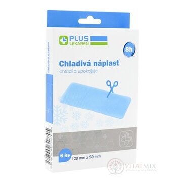 PLUS LEKÁREŇ Chladivá náplasť 120x50 mm, hydrogélová 1x6 ks obrázok