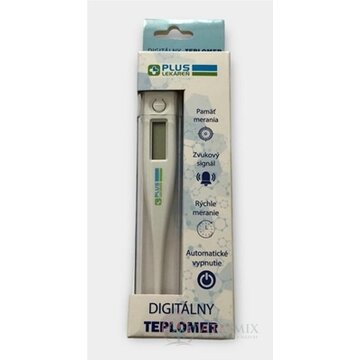 PLUS LEKÁREŇ Digitálny TEPLOMER s puzdrom 1x1 ks obrázok