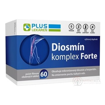PLUS LEKÁREŇ Diosmín komplex Forte tbl flm 1x60 ks obrázok