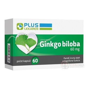 PLUS LEKÁREŇ Ginkgo biloba 60 mg cps 1x60 ks obrázok