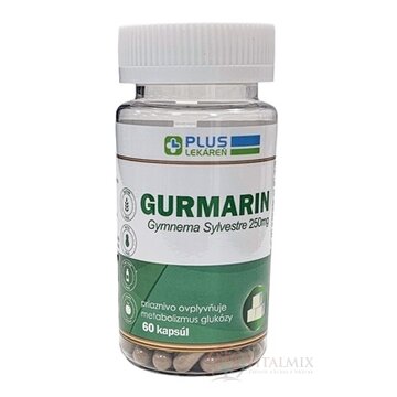 PLUS LEKÁREŇ GURMARIN cps Gymnema Sylvestre 250 mg, 1x60 ks obrázok