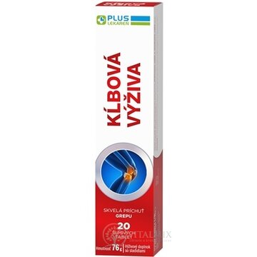 PLUS LEKÁREŇ Kĺbová výživa šumivé tbl s príchuťou grepu 1x20 ks obrázok