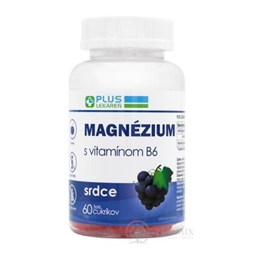 PLUS LEKÁREŇ MAGNÉZIUM s vitamínom B6 želé s príchuťou hrozna 1x60 ks obrázok