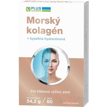 PLUS LEKÁREŇ Morský kolagén + kyselina haylurónová cps 1x60 ks obrázok