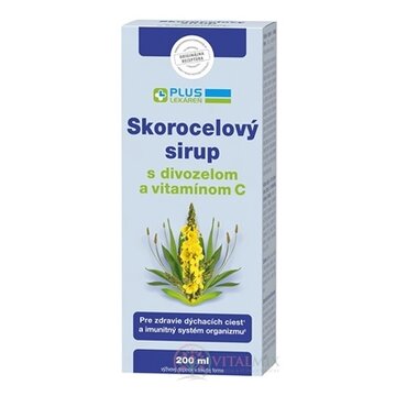 PLUS LEKÁREŇ Skorocelový sirup s divozelom a vitamínom C 1x200 ml obrázok